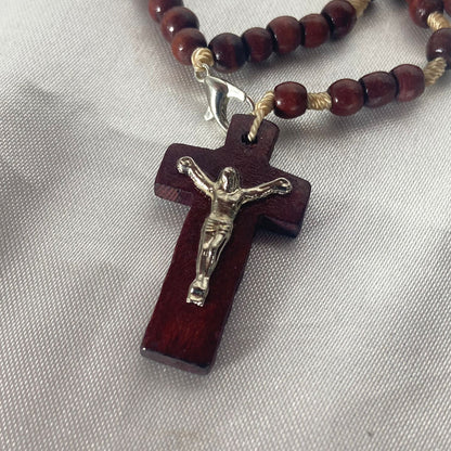 TERÇO PULSEIRA MADEIRA SANTO ANTÔNIO (12 UNIDADES)