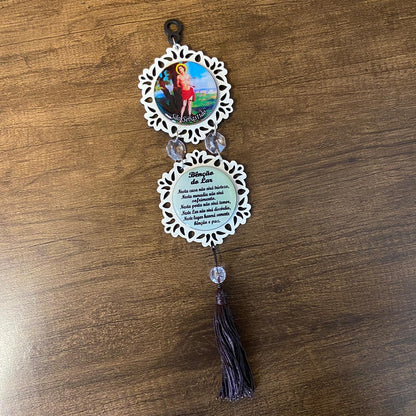 ADORNO DUPLO MINI CIRCULO SÃO SEBASTIÃO (1 UNIDADE)