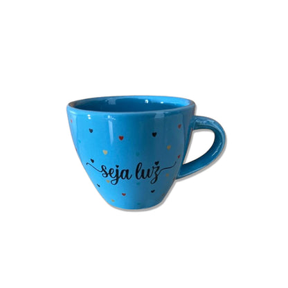 XÍCARA COQUINHO AZUL SEJA LUZ (1 UNIDADE)