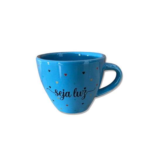 XÍCARA COQUINHO AZUL SEJA LUZ (1 UNIDADE)