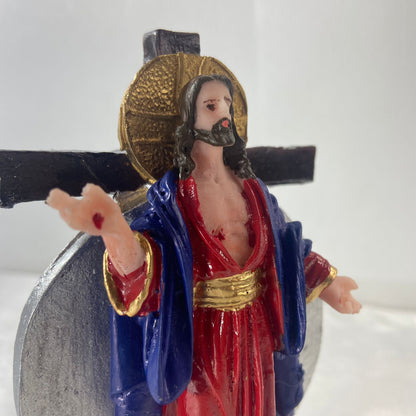 IMAGEM DE RESINA NACIONAL SANTAS CHAGAS DE JESUS 13CM (1 UNIDADE)