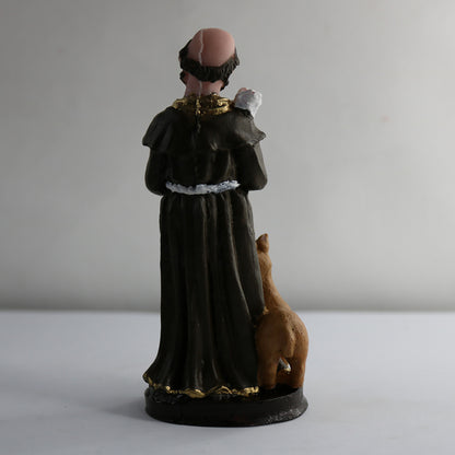 IMAGEM DE RESINA NACIONAL SÃO FRANCISCO DE ASSIS 14CM (1 UNIDADE)