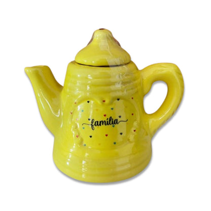 BULE DE PORCELANA AMARELO FAMÍLIA 600ML (1 UNIDADE)