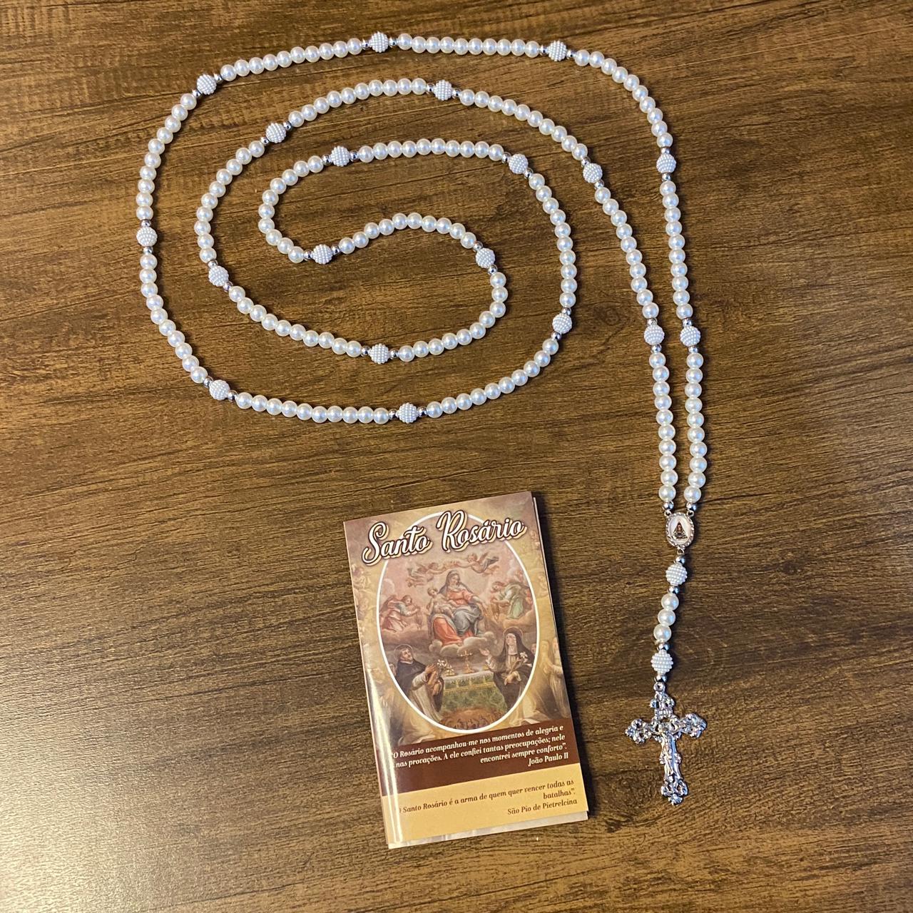 ROSÁRIO PÉROLA NOSSA SENHORA APARECIDA 8MM (1 UNIDADE)