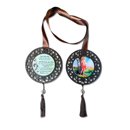 ESCAPULÁRIO DE PORTA TABACO SÃO SEBASTIÃO (1 UNIDADE)