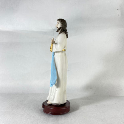 IMAGEM DE RESINA NACIONAL JESUS MISERICORDIOSO 20CM (1 UNIDADE)