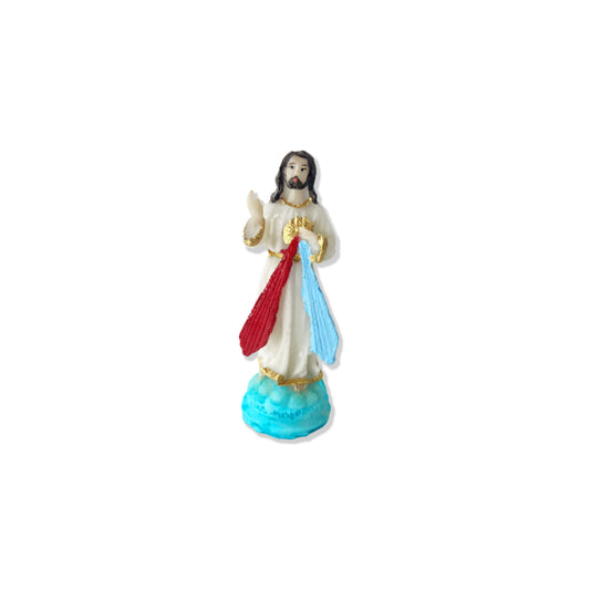 IMAGEM DE RESINA NACIONAL JESUS MISERICORDIOSO 07CM (6 UNIDADES)