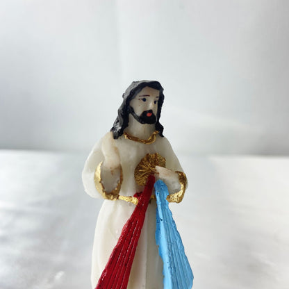 IMAGEM DE RESINA NACIONAL JESUS MISERICORDIOSO 07CM (6 UNIDADES)