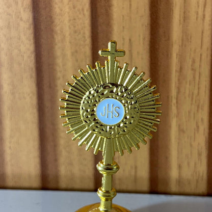 OSTENSÓRIO DOURADO 06CM PARA CARRO  (6 UNIDADES)