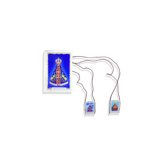 ESCAPULÁRIO CORDINHA NOSSA SENHORA APARECIDA (12 UNIDADES)