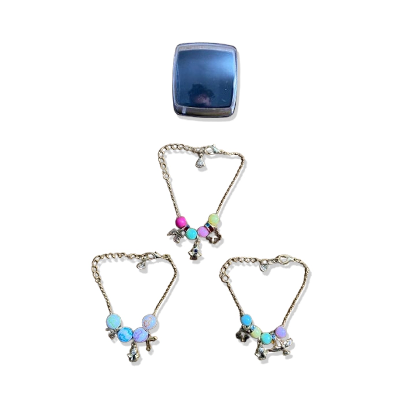 PULSEIRA INFANTIL DOURADA MODELOS SORTIDOS ANJINHO  (3 UNIDADES)