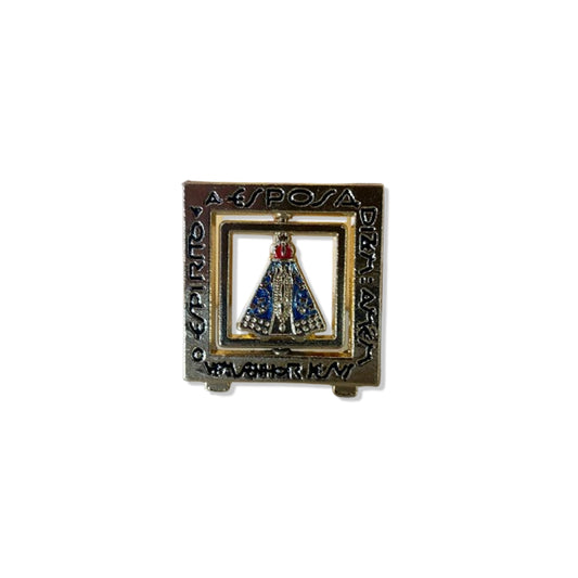 IMAGEM DE MESA NICHO DOURADO NOSSA SENHORA APARECIDA (6 UNIDADE)