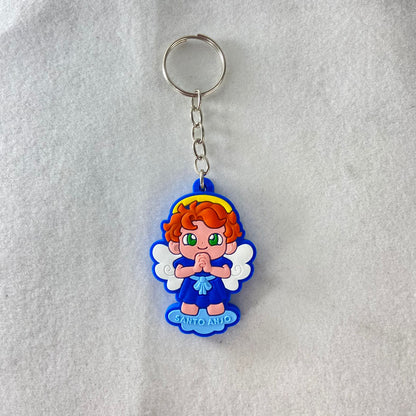 CHAVEIRO EMBORRACHADO SANTO ANJO AZUL MOD2 (12 UNIDADES)
