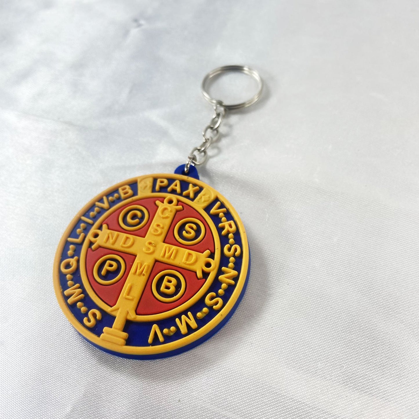 CHAVEIRO EMBORRACHADO MEDALHA SÃO BENTO MOD1 (12 UNIDADES)