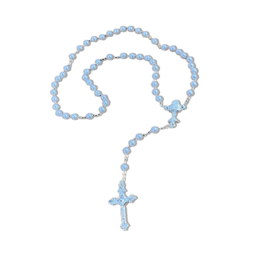 TERÇO PÉROLA COM CÁLICE 4MM (12 UNIDADES)