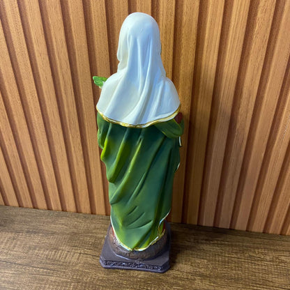 IMAGEM DE RESINA IMPORTADA SANTA LUZIA 31CM (1 UNIDADE)