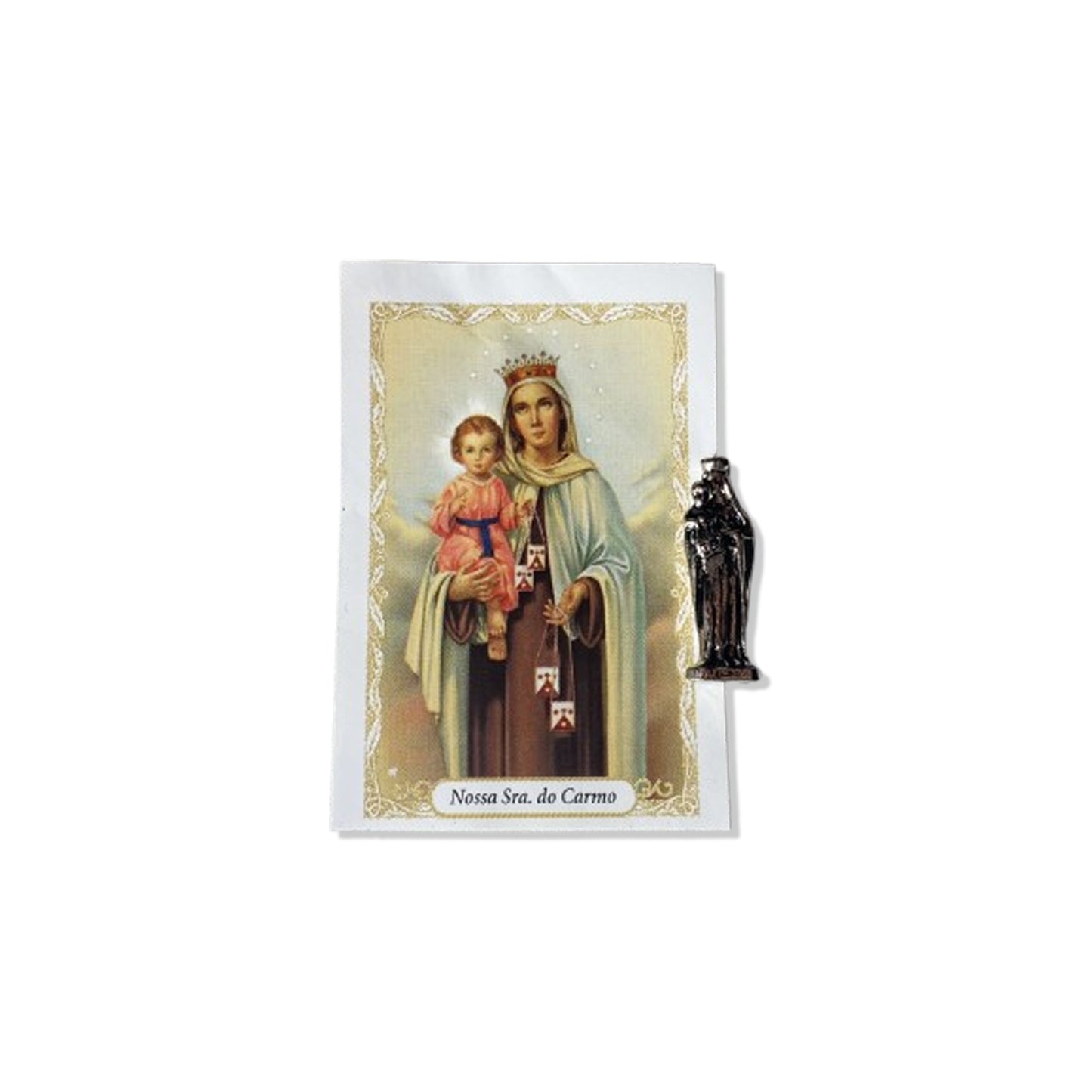 SANTO CHUMBO DE BOLSO NOSSA SENHORA DO CARMO (12 UNIDADES)