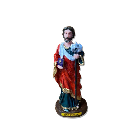 IMAGEM DE RESINA NACIONAL SÃO JUDAS 14CM (1 UNIDADE)