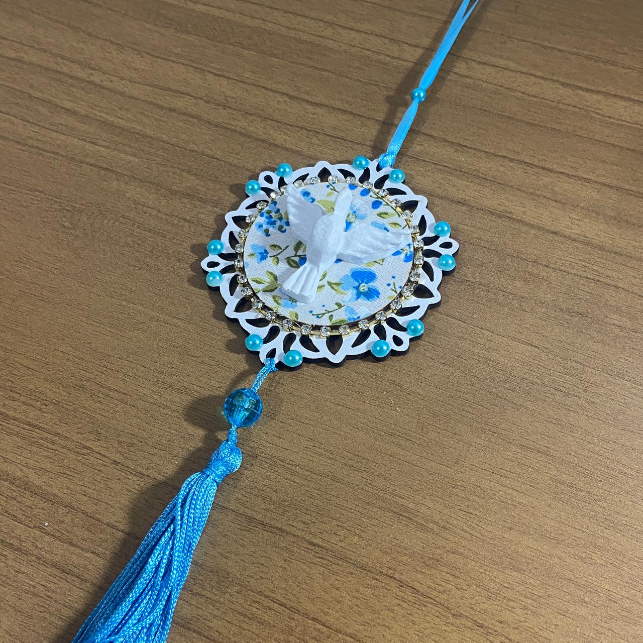 MANDALA DE BERÇO DIVINO ESPIRITO SANTO P AZUL (1 UNIDADE)