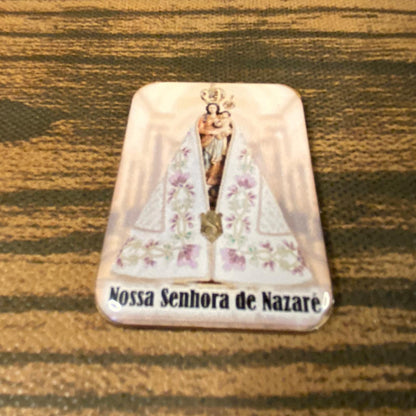 IMÃ MDF QUADRADO RESINADO NOSSA SENHORA DE NAZARÉ (3 UNIDADES)