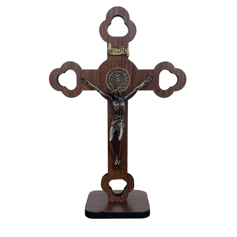 CRUCIFIXO MDF DE MESA 18CM (1 UNIDADE)