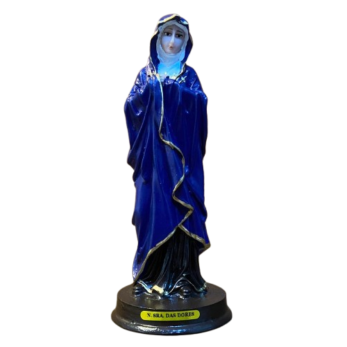 IMAGEM DE RESINA NACIONAL NOSSA SENHORA DAS DORES 20CM (1 UNIDADE)