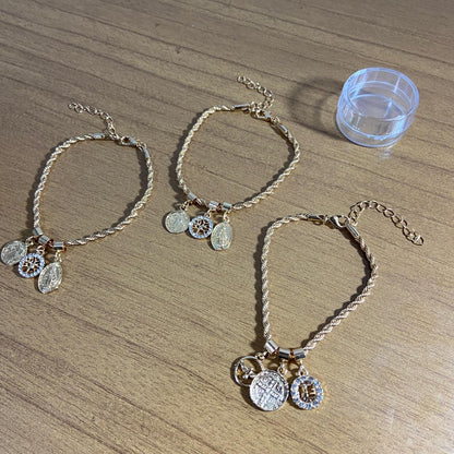 PULSEIRA DOURADA MODELOS SORTIDOS (6 UNIDADES)