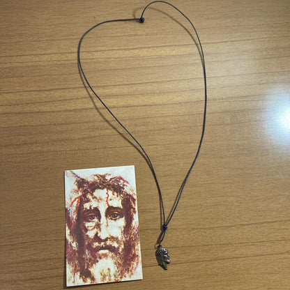 CORDÃO COM MEDALHA OURO VELHO FACE DE CRISTO (1 UNIDADES)