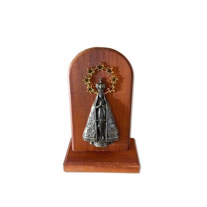 ADORNO DE MESA MADEIRA NOSSA SENHORA APARECIDA 15CM (1 UNIDADE)