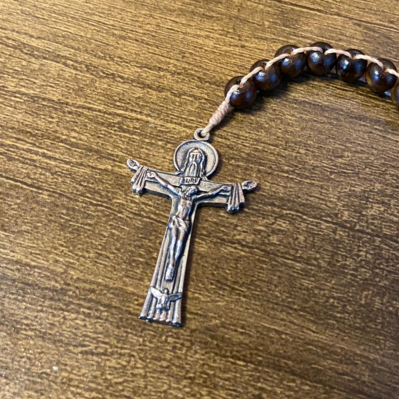 TERÇO DE MADEIRA DAS MIL AVE-MARIAS 08MM ( 1 UNIDADE)