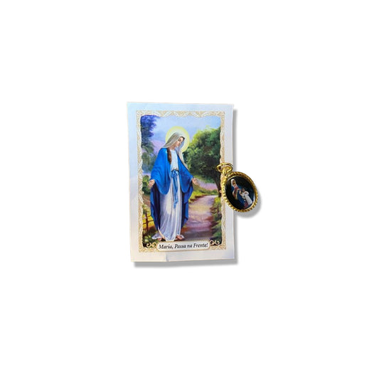 MEDALHA ALUMINIO MARIA PASSA A FRENTE (36 UNIDADES)