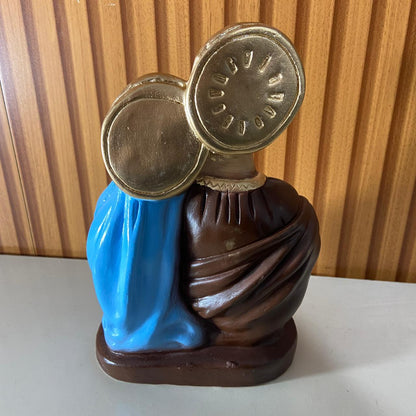 BUSTO DE GESSO SAGRADA FAMÍLIA 20CM (1 UNIDADE)