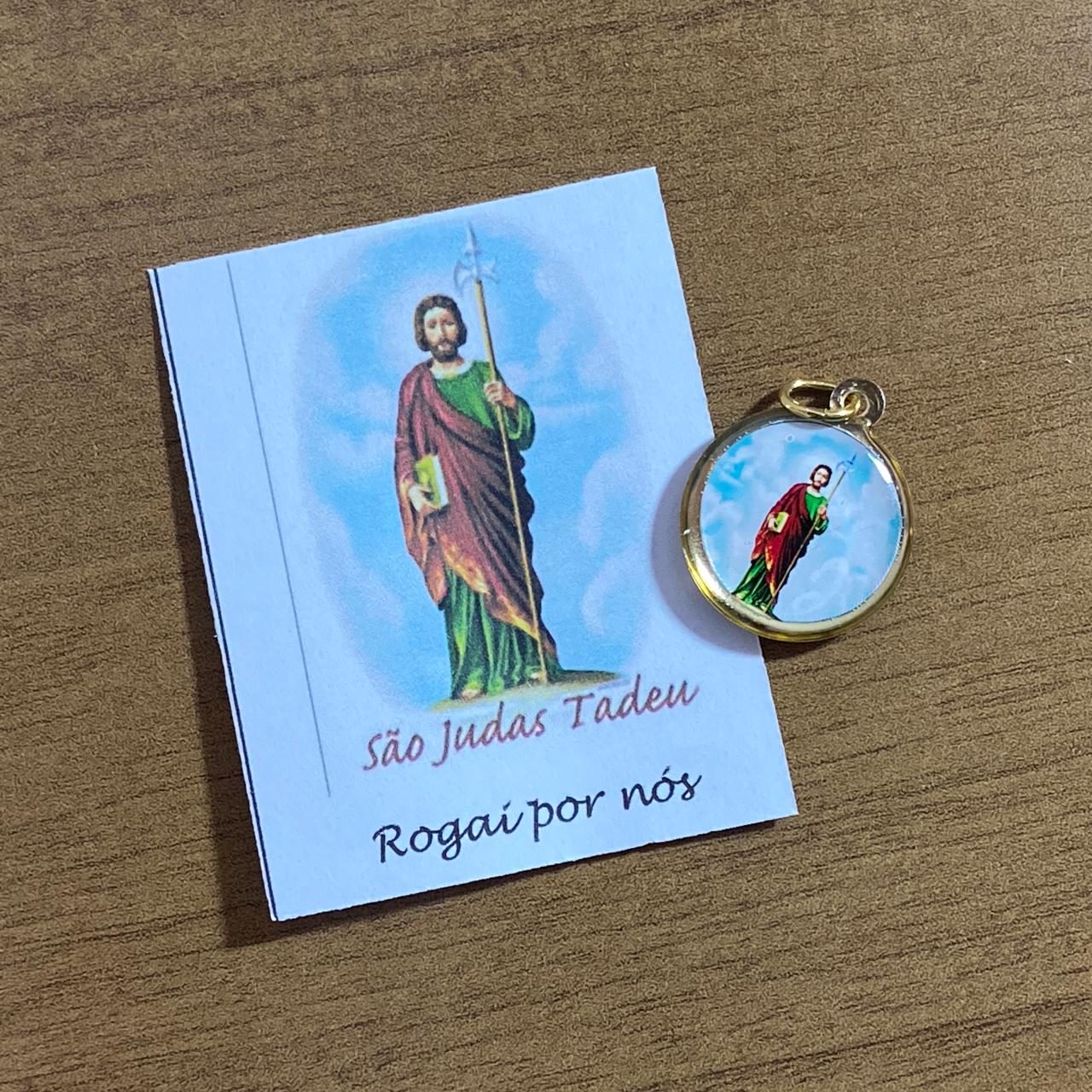 MEDALHA DUPLA FACE SÃO JUDAS TADEU (12 UNIDADES)