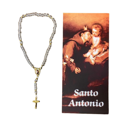 TERÇO MIÇANGA SANTO ANTÔNIO 4MM MOD 2  (1UNIDADE)