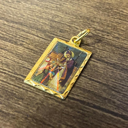 MEDALHA ALUMINIO QUADRADA SÃO BRÁS  (12UNIDADES)