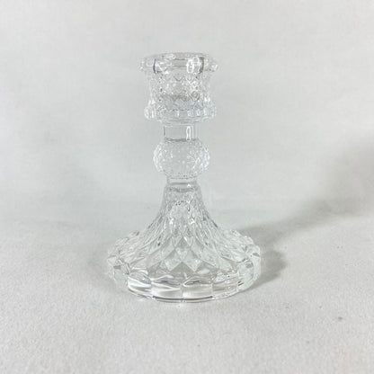 CASTIÇAL DE VIDRO DETALHADO 11CM (1 UNIDADE)