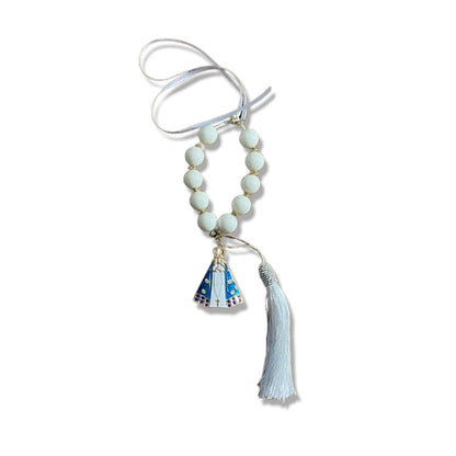 DEZENA PÉROLA BRANCA NOSSA SENHORA APARECIDA 15MM (1 UNIDADE)