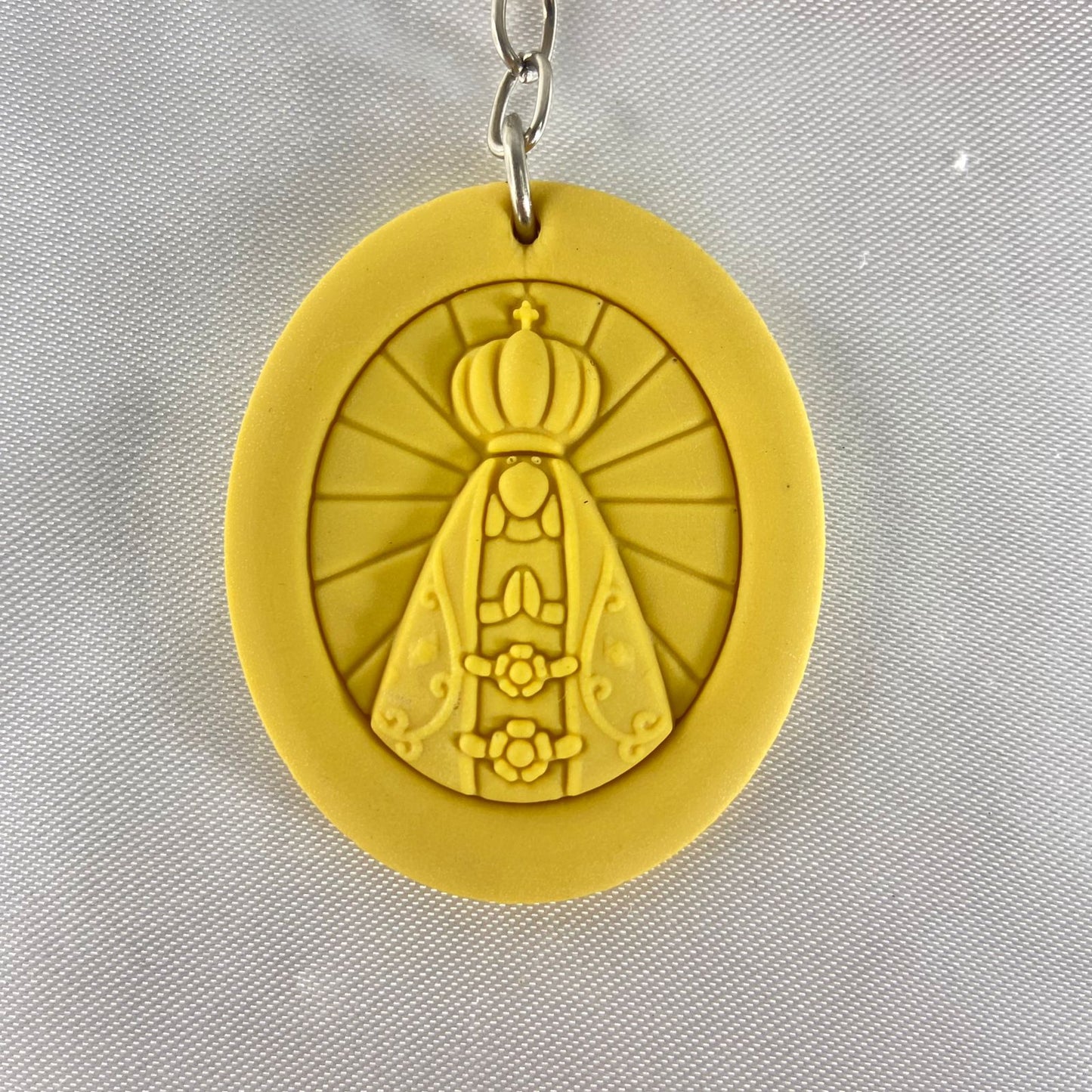 CHAVEIRO EMBORRACHADO NOSSA SENHORA APARECIDA AMARELO (12 UNIDADES)