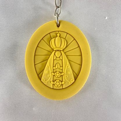 CHAVEIRO EMBORRACHADO NOSSA SENHORA APARECIDA AMARELO (12 UNIDADES)
