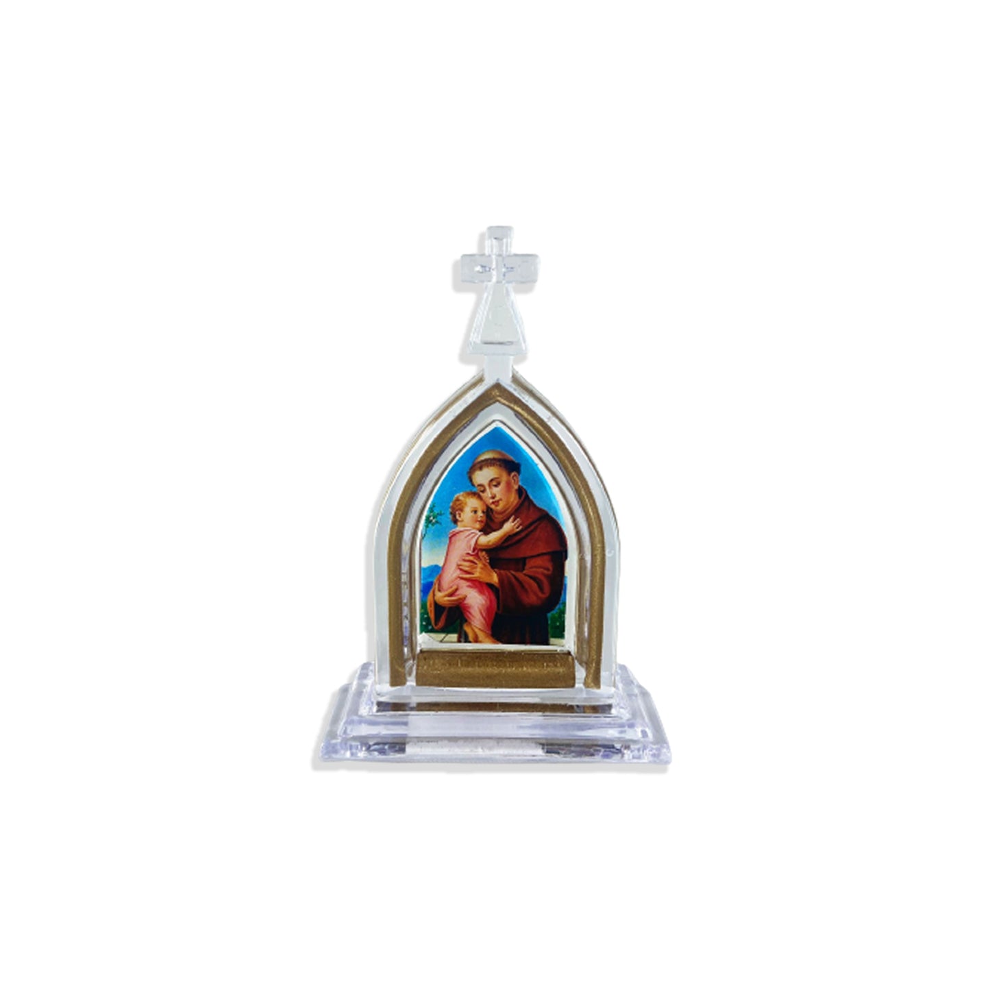 CAPELA ACRÍLICA P SANTO ANTÔNIO 12CM (1 UNIDADE)