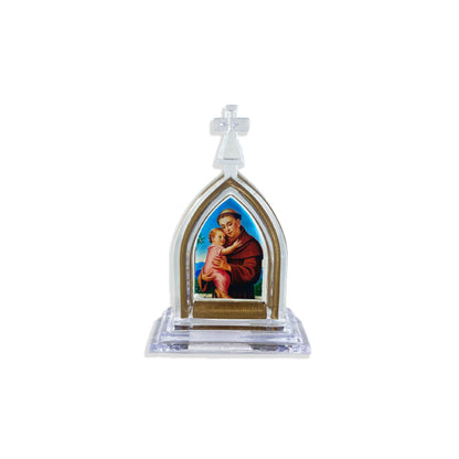 CAPELA ACRÍLICA P SANTO ANTÔNIO 12CM (1 UNIDADE)