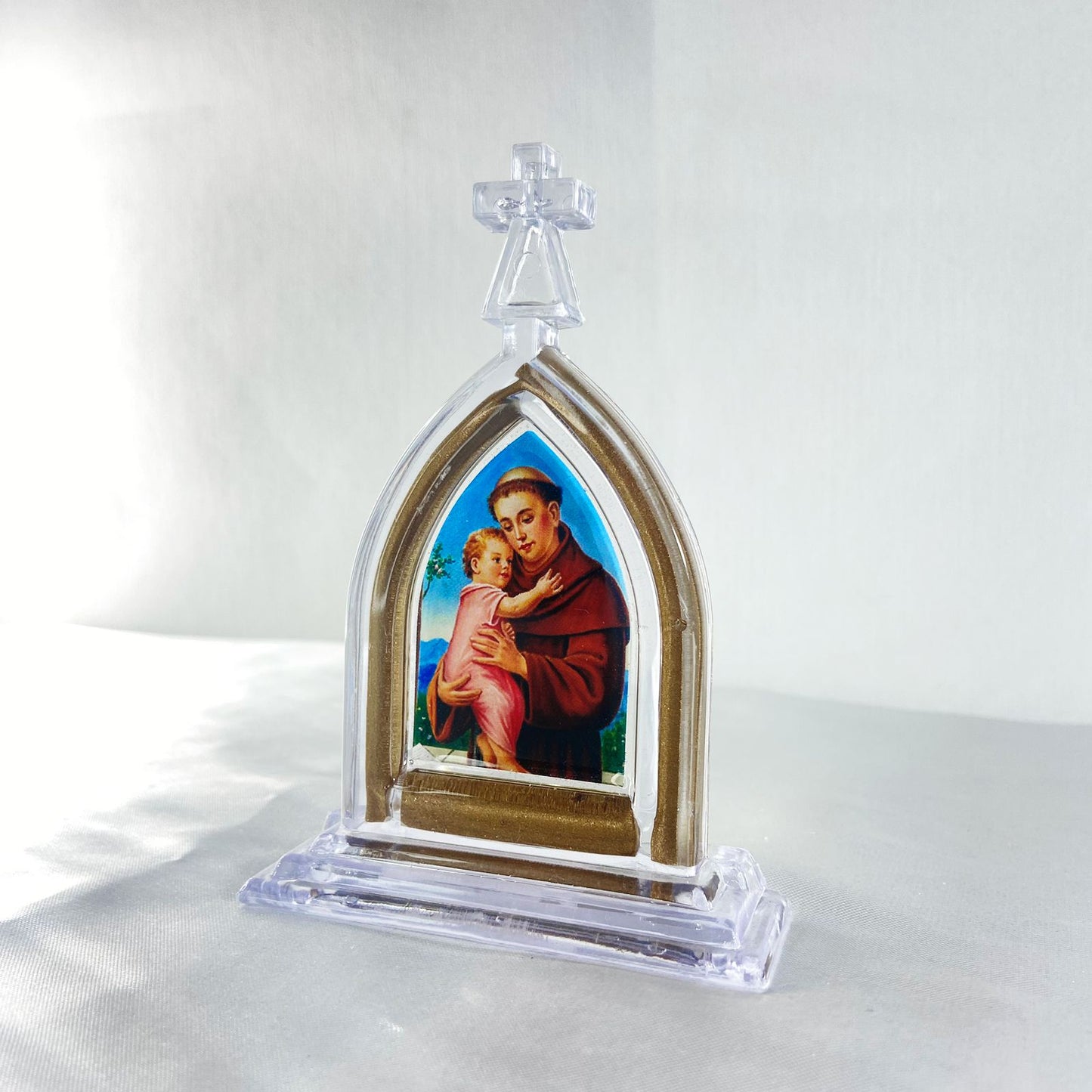 CAPELA ACRÍLICA P SANTO ANTÔNIO 12CM (1 UNIDADE)