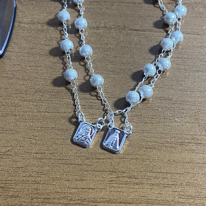 PULSEIRA ESCAPULÁRIO PRATEADA (3 UNIDADES)