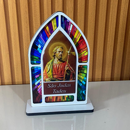 CAPELA MDF VITRAL SÃO JUDAS TADEU 18CM (1 UNIDADE)