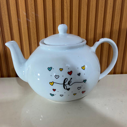 BULE DE PORCELANA BRANCO FÉ 1,600ML (1 UNIDADE)
