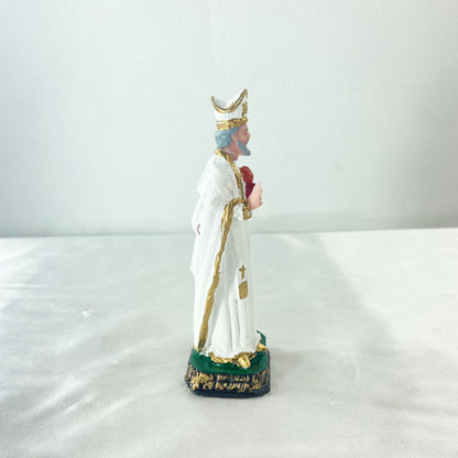IMAGEM DE RESINA NACIONAL SANTO AGOSTINHO 13CM MOD2 (1 UNIDADE)