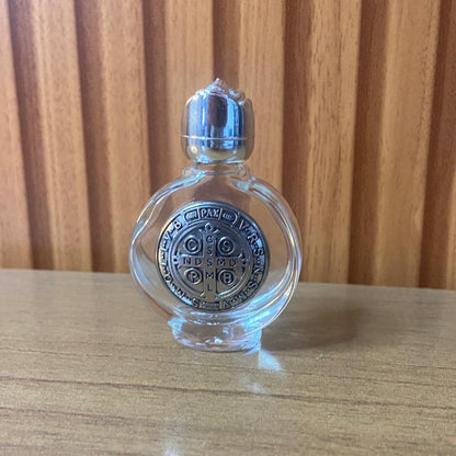 PORTA AGUA BENTA DE VIDRO MEDALHA SÃO BENTO 20ML (3 UNIDADES)