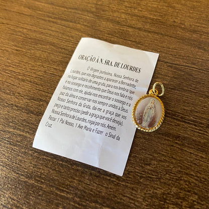 MEDALHA ALUMINIO NOSSA SENHORA DE LOURDES MOD2 (36 UNIDADES)