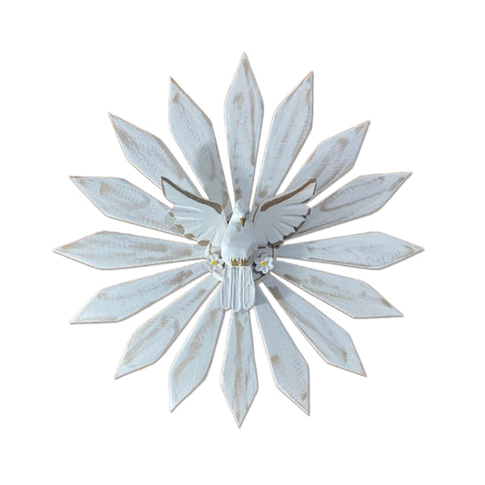 MANDALA MADEIRA BRANCA DIVINO ESPIRITO SANTO 68CMX67CM  (1 UNIDADE)