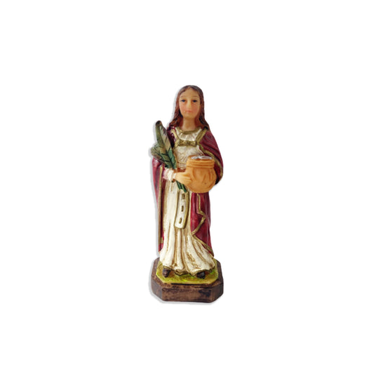 IMAGEM DE RESINA IMPORTADA SANTA APOLÔNIA 08CM (1 UNIDADE)